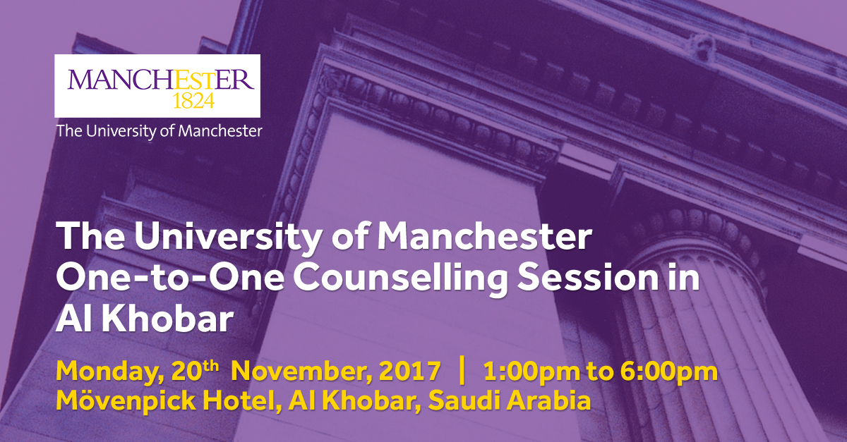 The University of Manchester | One-to-One Counselling Session in Al Khobar
