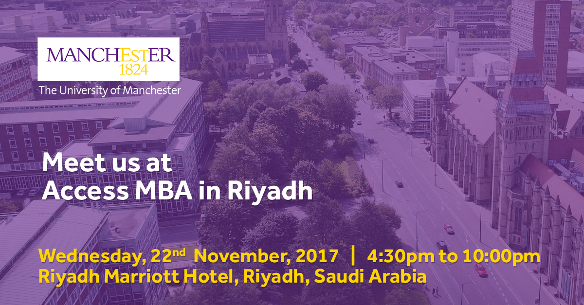 Meet us at Access MBA in Riyadh