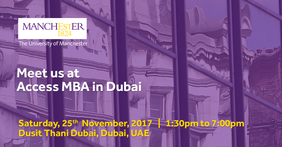 Meet us at Access MBA in Dubai