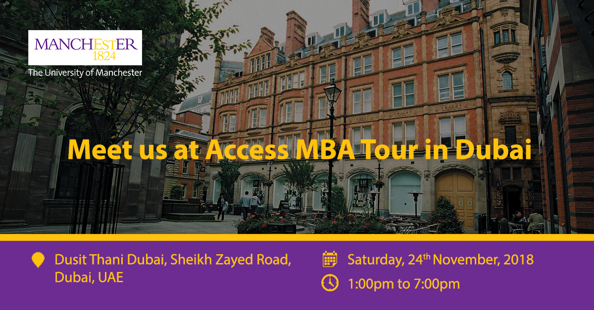Meet us at Access MBA Tour in Dubai