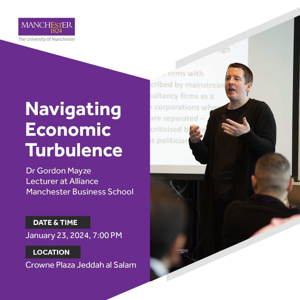 Navigating Economic Turbulence by Dr Gordon Mayze