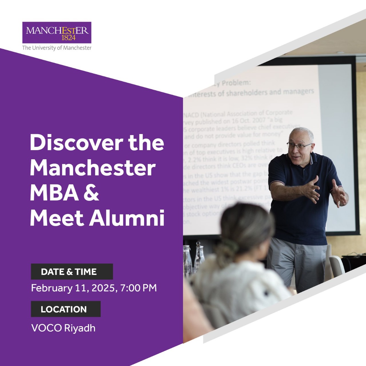 Discover the Manchester MBA & Meet Alumni - RIYADH