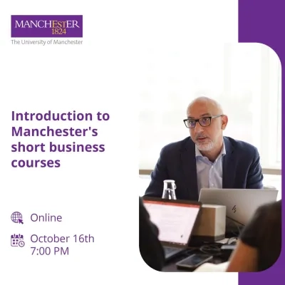 Introduction to Manchester's short business courses